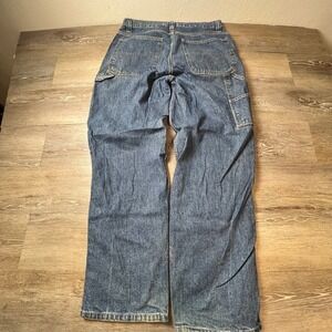 Bailey's Point Carpenter Jeans Mens 31x30 Blue Denim Workwear Straight Utility